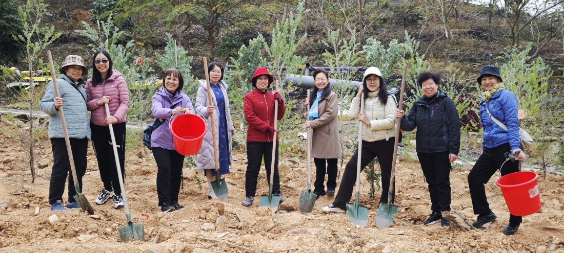 退休女干部职工植树.jpg